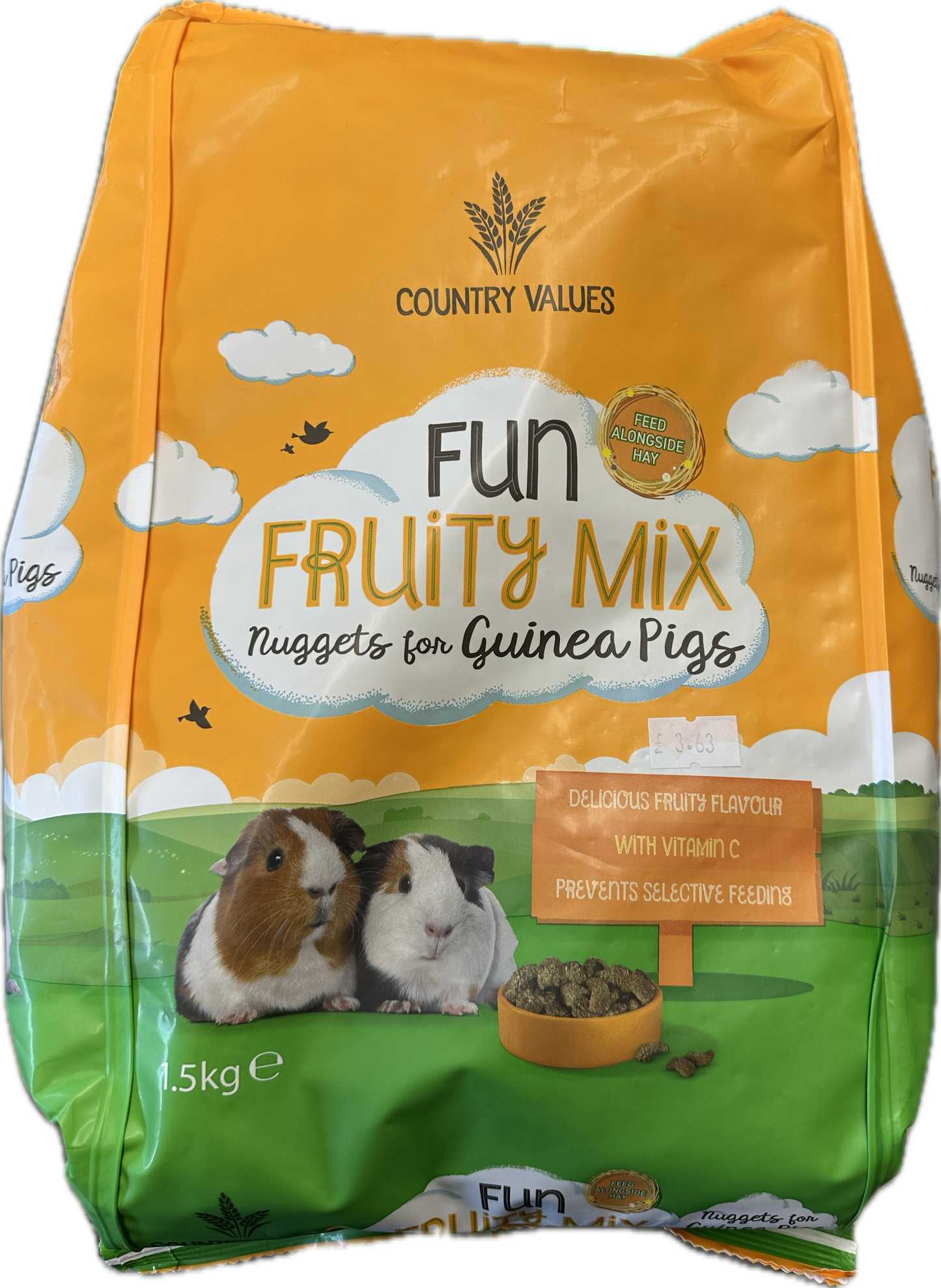 Country Values Guinea Pig Fruity Mix Nuggets 1.5kg